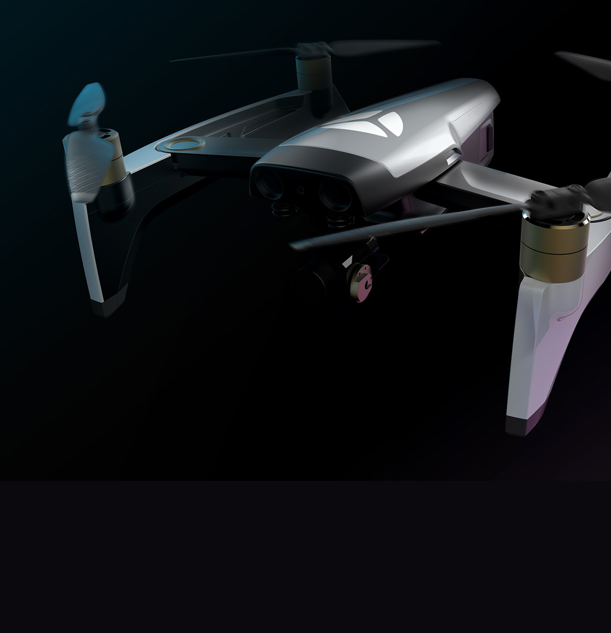 yuneec drone from the front