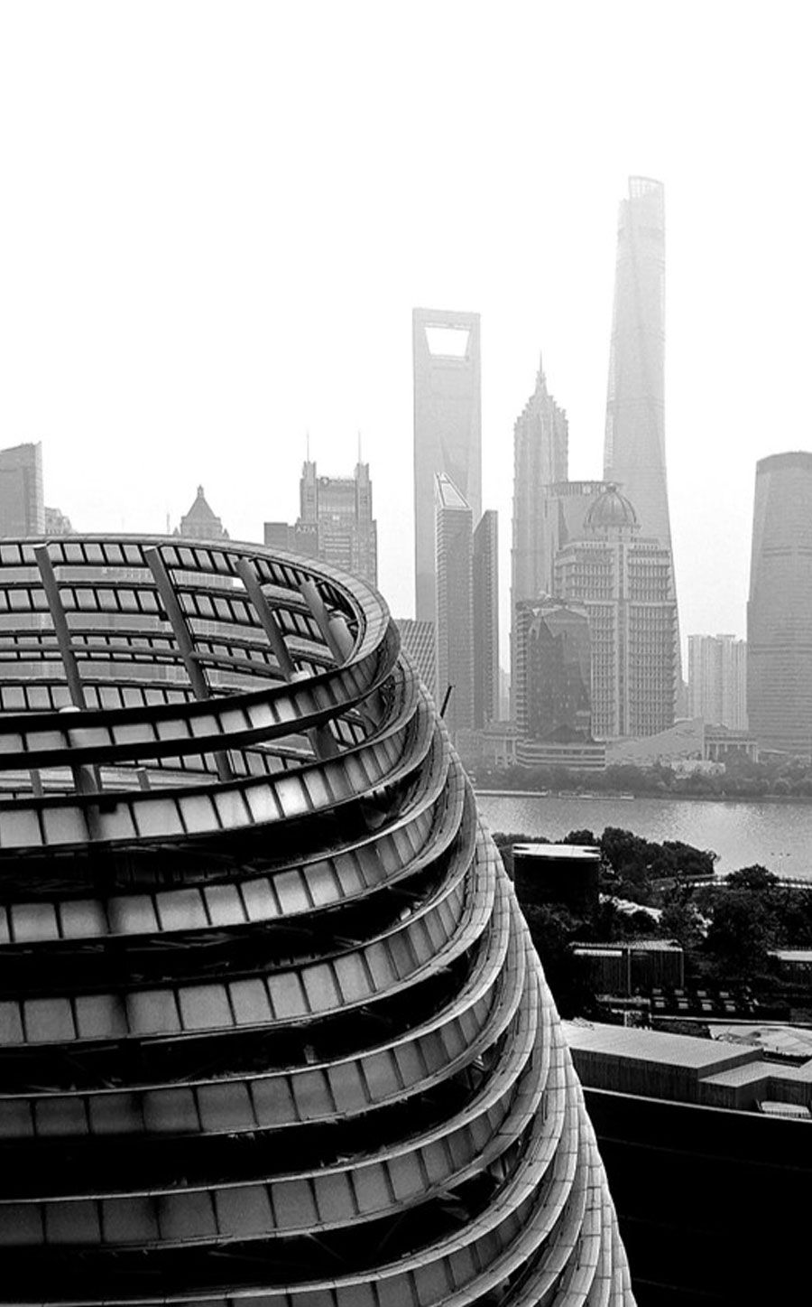 designworks studio in front of shanghai skyline
