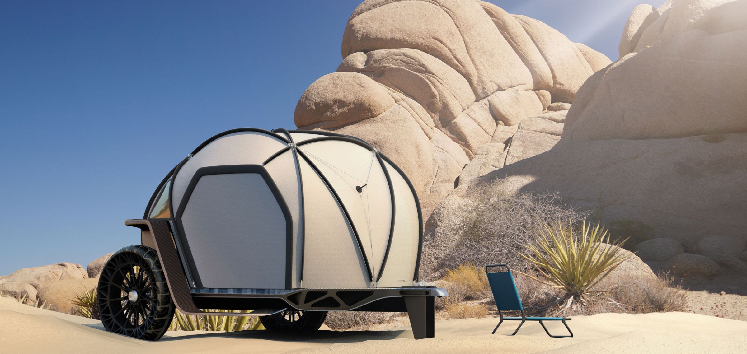 north face camper in joshua tree nationalpark